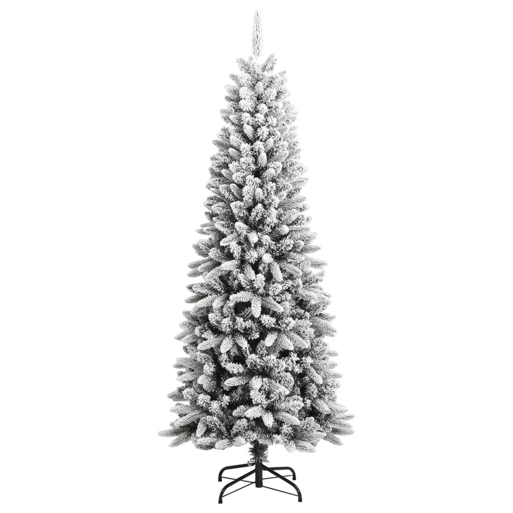 Artificial Christmas Tree with Flocked Snow 180 cm PVC&PE