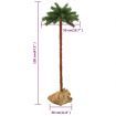 Artificial Palm Tree with LEDs 120 cm
