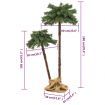 Artificial Double Palm Tree with LEDs 105 cm&180 cm