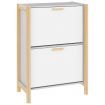 Shoe Cabinet White 57.5x33x80 cm Engineered Wood