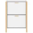 Shoe Cabinet White 57.5x33x80 cm Engineered Wood