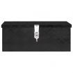 Storage Box Black 60x23.5x23 cm Aluminium