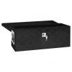 Storage Box Black 60x23.5x23 cm Aluminium