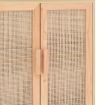 Sideboard Brown 60x30x70 cm Solid Wood Pine and Natural Rattan