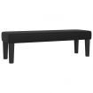 Bench Black 100x30x30 cm Faux Leather