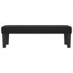 Bench Black 100x30x30 cm Faux Leather