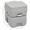 Portable Camping Toilet Grey 20+10 L