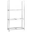 3-Layer Tire Racks 2 pcs Silver 110x40x200 cm Steel