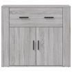 Sideboard Grey Sonoma 80x33x70 cm Engineered Wood