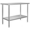 Kitchen Work Table 120x60x85 cm Stainless Steel