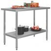 Kitchen Work Table 120x60x85 cm Stainless Steel