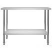 Kitchen Work Table 120x60x85 cm Stainless Steel