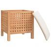 Bathroom Stool 48x47.5x52 cm Solid Wood Walnut