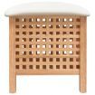 Bathroom Stool 48x47.5x52 cm Solid Wood Walnut