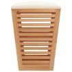 Bathroom Stool 40.5x40.5x56 cm Solid Wood Walnut