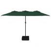 Double-Head Parasol Green 449x245 cm