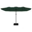 Double-Head Parasol Green 449x245 cm