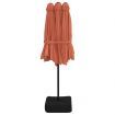 Double-Head Parasol Terracotta 449x245 cm