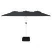 Double-Head Parasol Black 449x245 cm