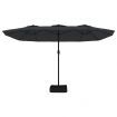 Double-Head Parasol Black 449x245 cm