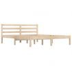 Bed Frame Solid Wood Pine 153x203 cm Queen Size