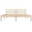 Bed Frame Solid Wood Pine 153x203 cm Queen Size