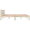 Bed Frame Solid Wood Pine 153x203 cm Queen Size