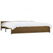 Bed Frame Honey Brown Solid Wood 183x203 cm King Size