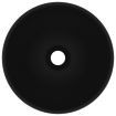 Luxury Bathroom Basin Round Matt Black 32.5x14 cm Ceramic