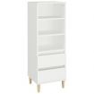 Highboard White 40x36x110 cm Engineered Wood