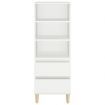 Highboard White 40x36x110 cm Engineered Wood