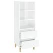 Highboard White 40x36x110 cm Engineered Wood