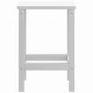 Garden Adirondack Table White 38x38x46 cm HDPE