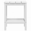 Garden Adirondack Table White 38x38x46 cm HDPE