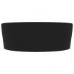 Luxury Wash Basin with Overflow Matt Black 36x13 cm Ceramic