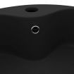 Luxury Wash Basin with Overflow Matt Black 36x13 cm Ceramic