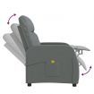 Massage Chair Dark Grey Fabric