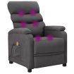 Massage Chair Dark Grey Fabric