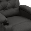 Massage Chair Dark Grey Fabric