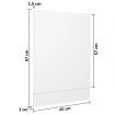 Dishwasher Panel White 45x3x67 cm Engineered Wood