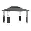 Gazebo with Roof Anthracite 400x300x270 cm Steel