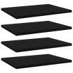 Bookshelf Boards 4 pcs Black 40x30x1.5 cm Engineered Wood