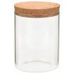 Storage Glass Jars with Cork Lid 6 pcs 650 ml