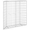 Trapezium Gabion Raised Bed Galvanised Steel 100x20x100 cm