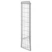 Trapezium Gabion Raised Bed Galvanised Steel 100x20x100 cm