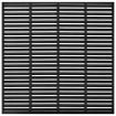 Louver Fence WPC 180x180 cm Black