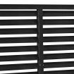 Louver Fence WPC 180x180 cm Black