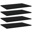 Bookshelf Boards 4 pcs Black 60x40x1.5 cm Engineered Wood