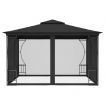 Gazebo with Nets 300x300x265 cm Anthracite