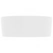 Luxury Wash Basin Round Matt White 40x15 cm Ceramic